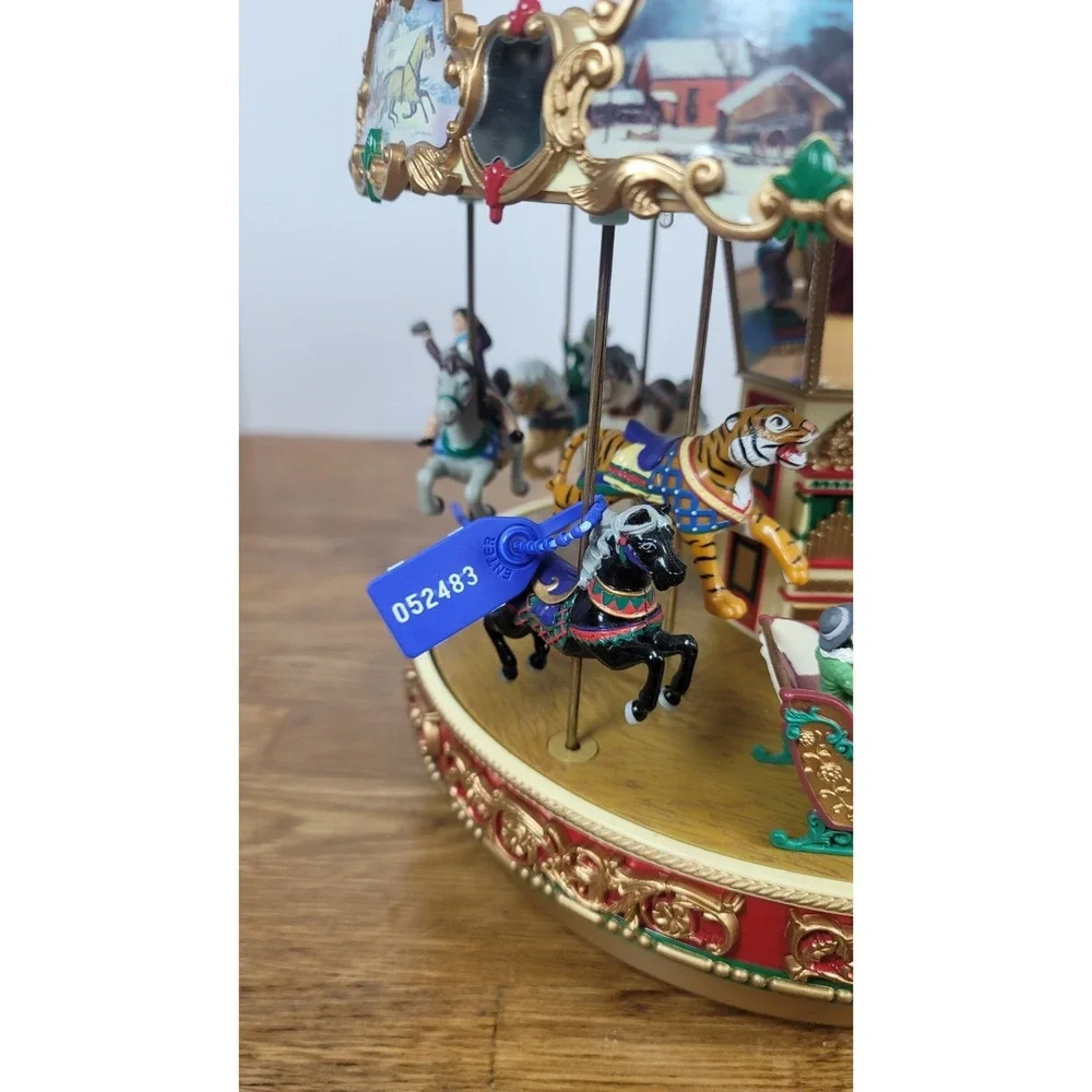 Mr Christmas Holiday Around The Carousel‎ 1997 Vintage Musical w/Original Box